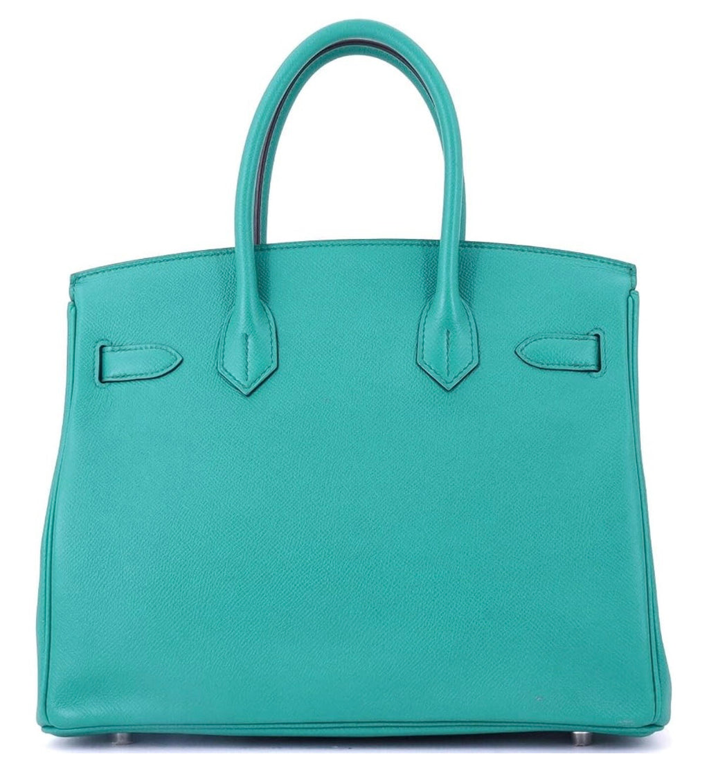 Hermes Birkin Blue Epsom With Palladium Hardware 30