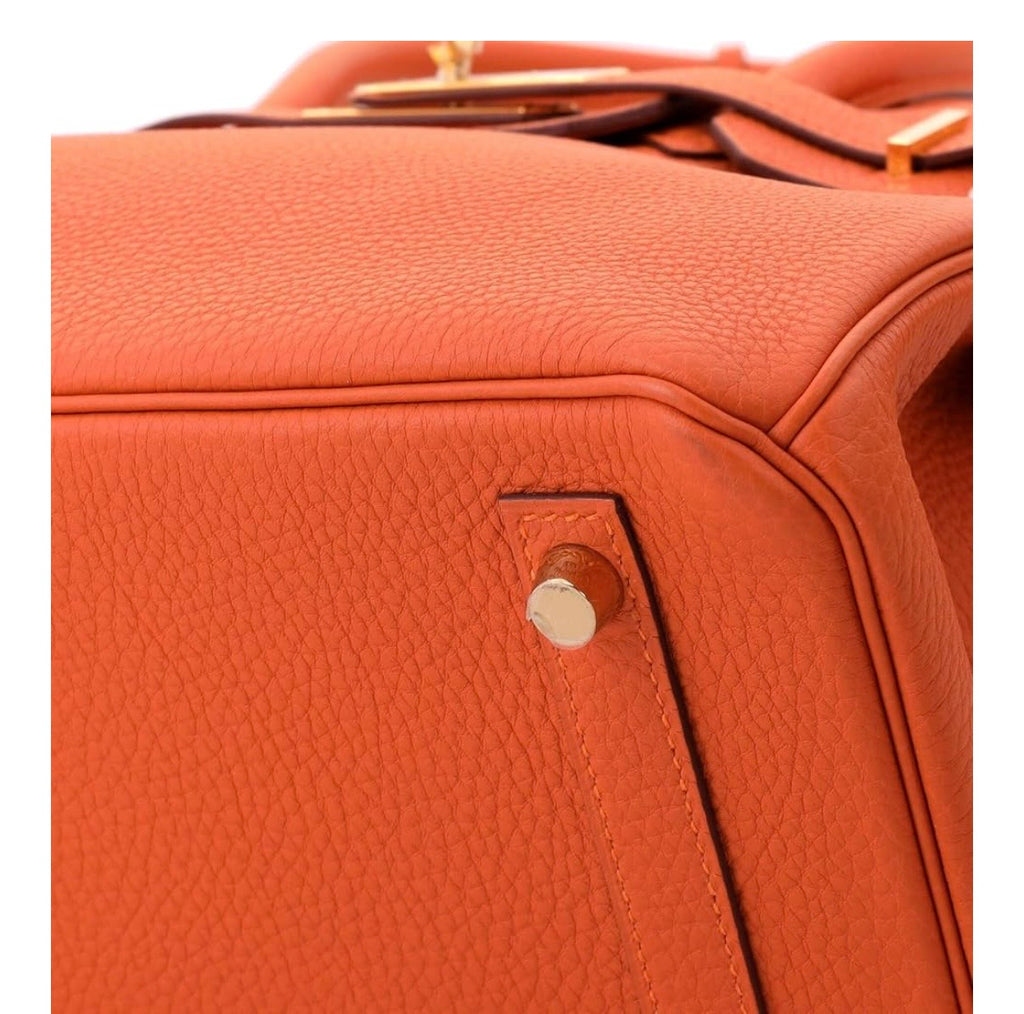 Birkin Handbag Orange Togo with Gold Hardware 30, Orange