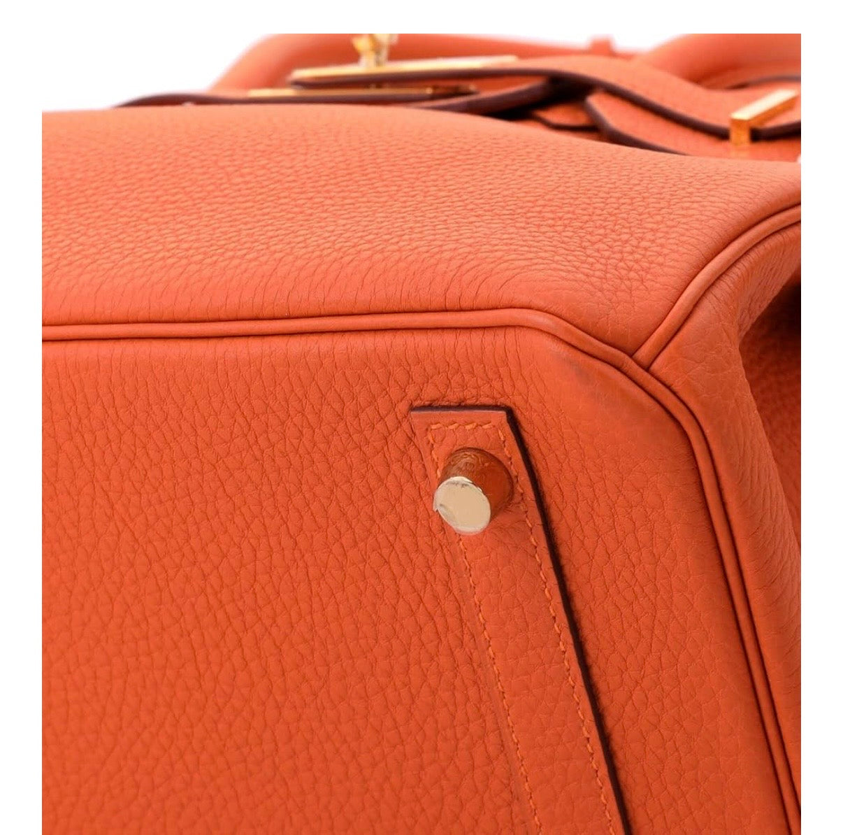 Birkin Handbag Orange Togo with Gold Hardware 30, Orange
