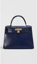 Hermes Blue Box Kelly 28 Satchel