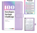 100 Envelopes Money Saving Challenge, Savings Challenges Book with Envelopes & Challenge Tracker, Motivational Process to Save $5050, Money Saving Binder 100 Pocket Pre-Numbered, Birthday Gifts
