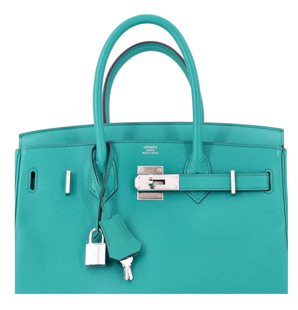 Hermes Birkin Blue Epsom With Palladium Hardware 30