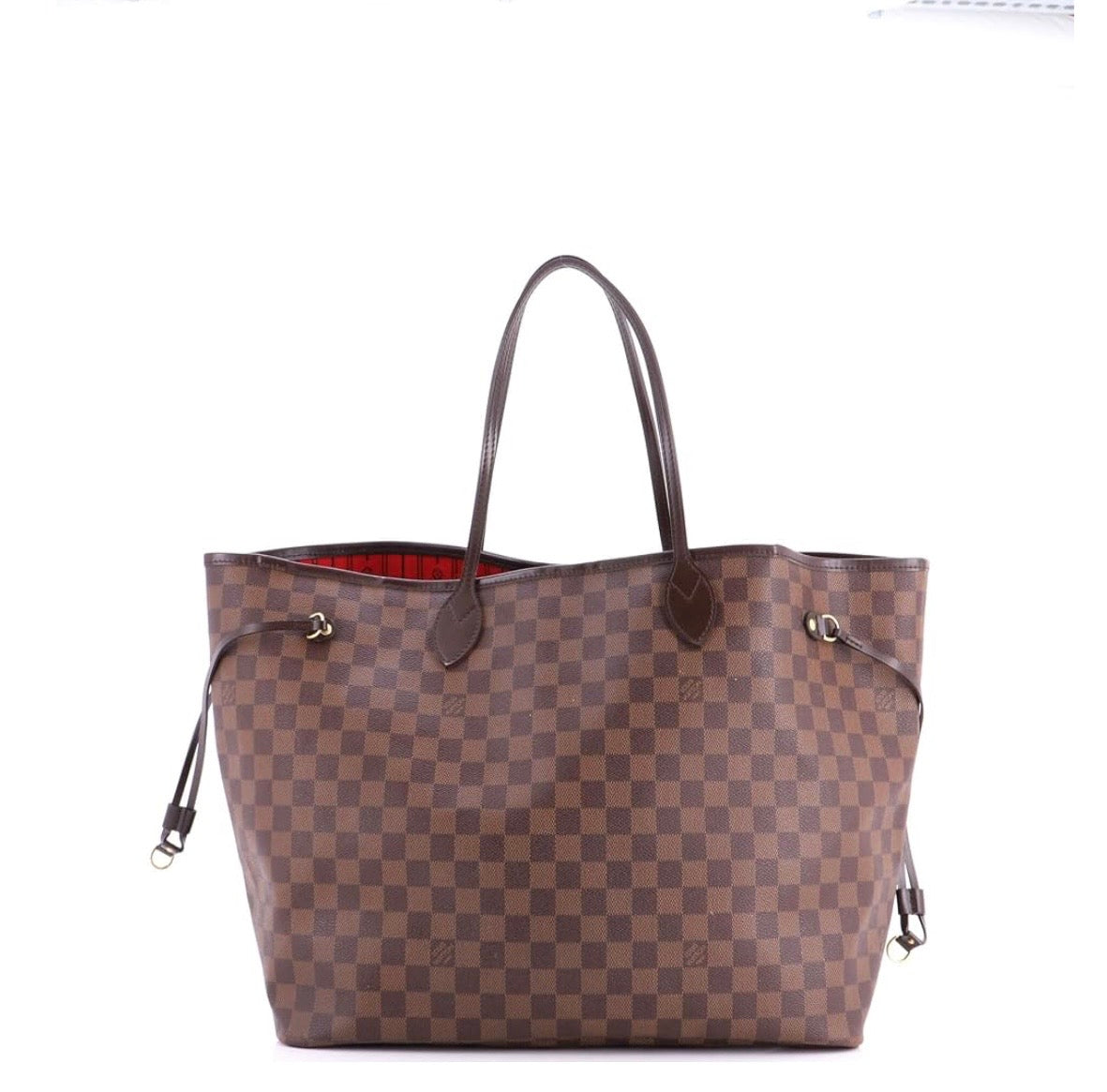 Louis Vuitton Never Full Tote Damier GM, Brown