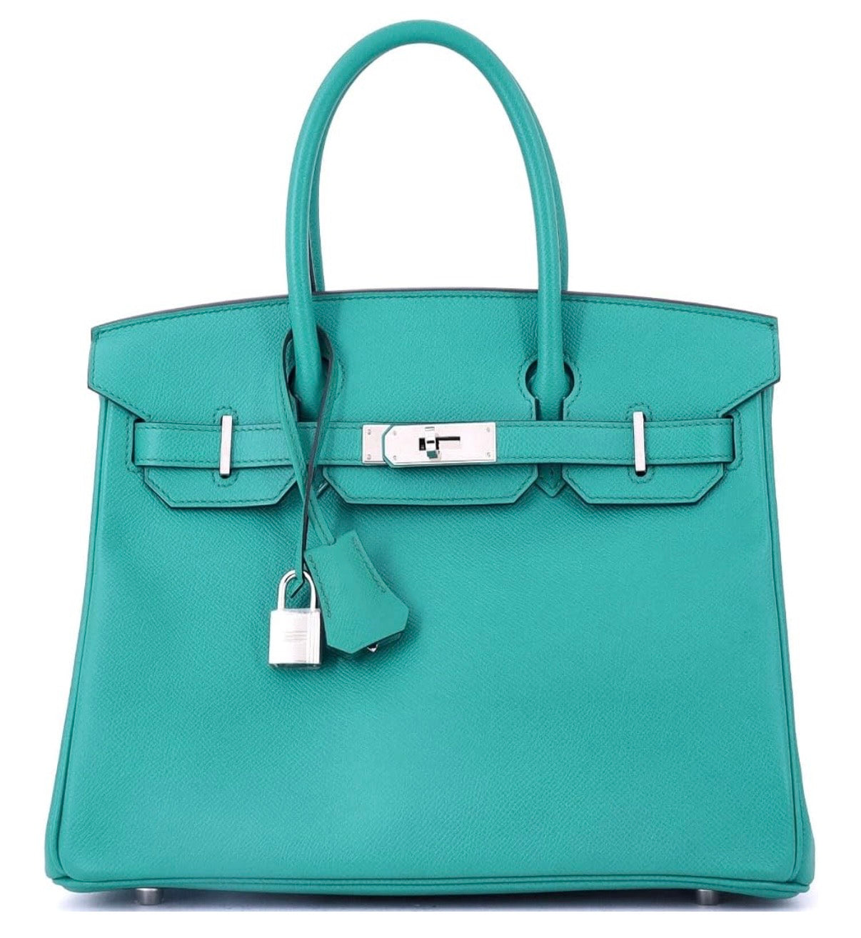 Hermes Birkin Blue Epsom With Palladium Hardware 30