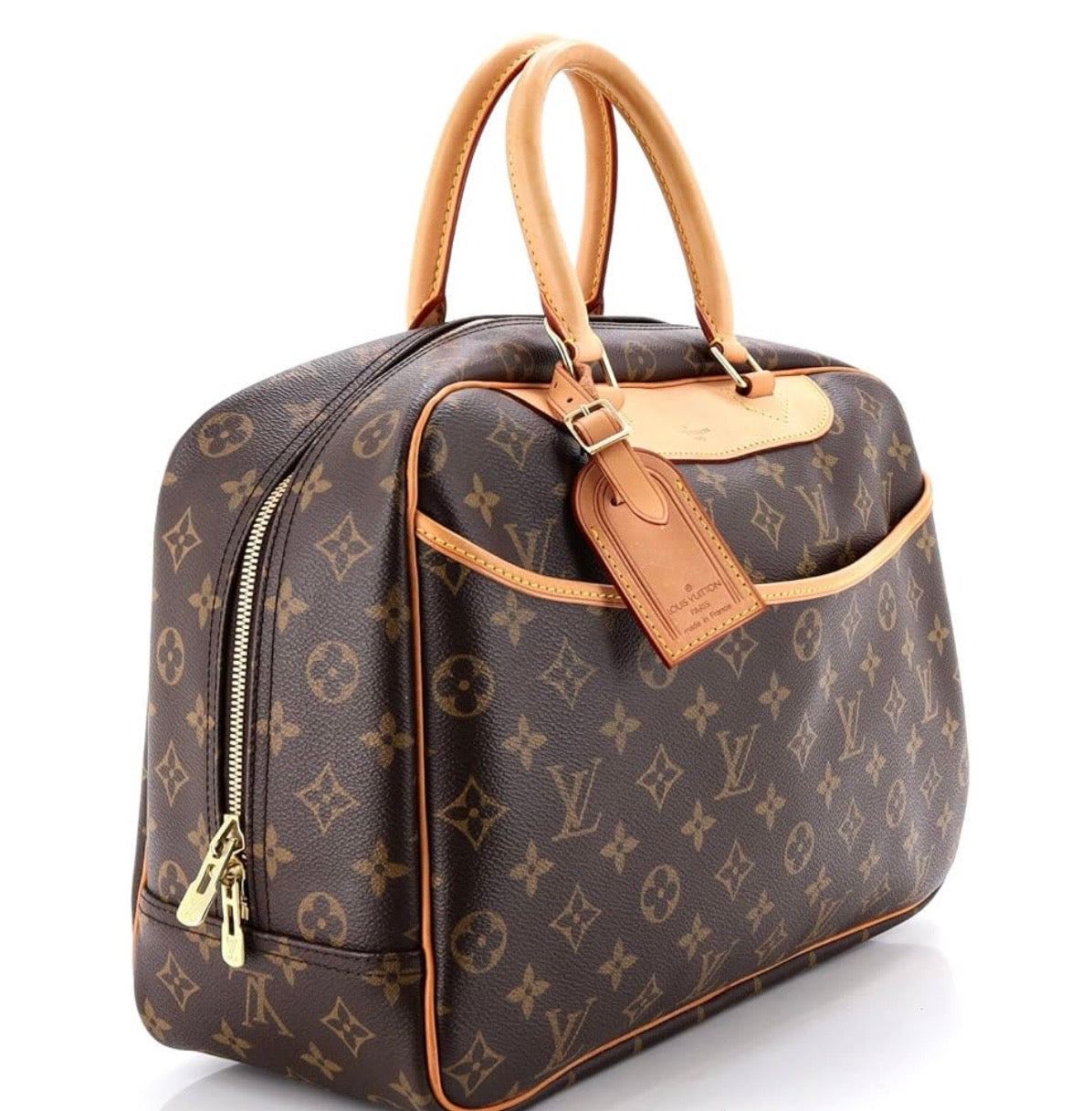 Louis Vuitton Deauville Handbag Brown