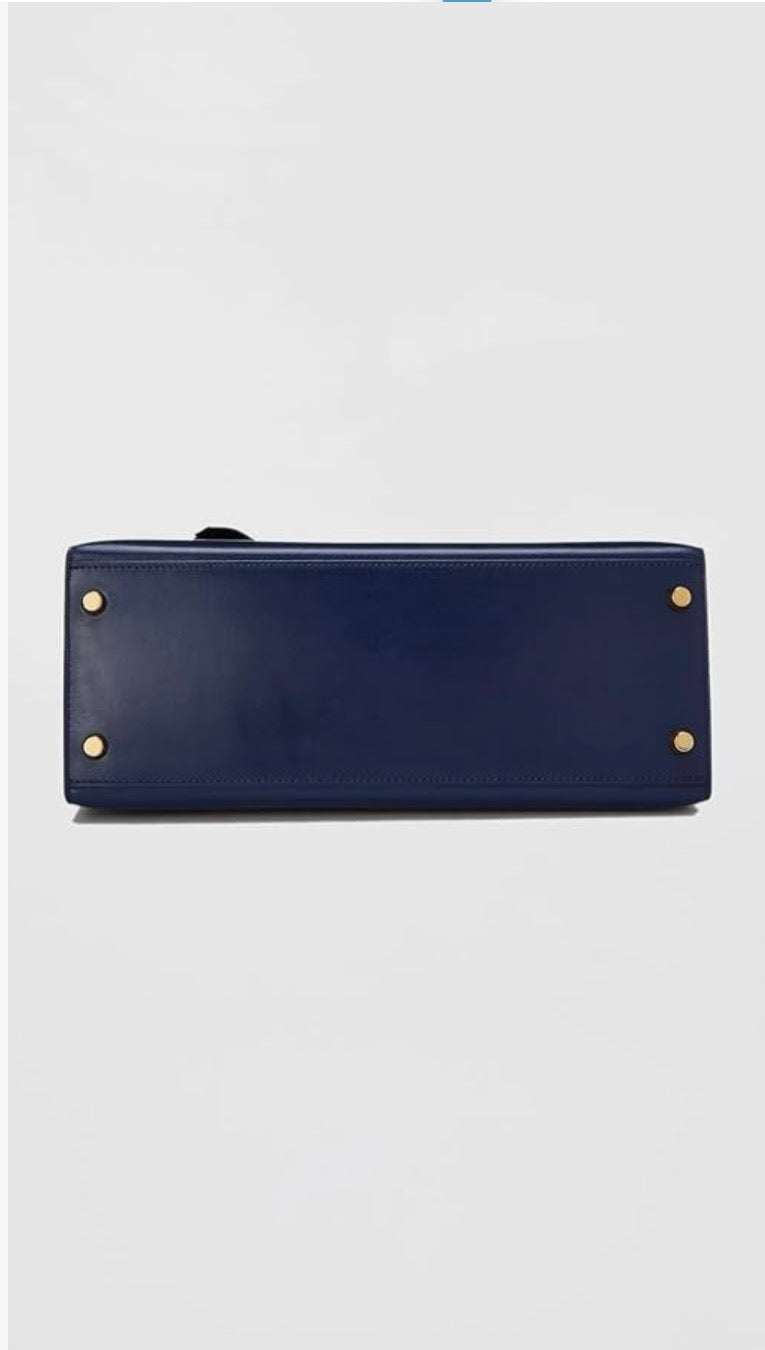 Hermes Blue Box Kelly 28 Satchel