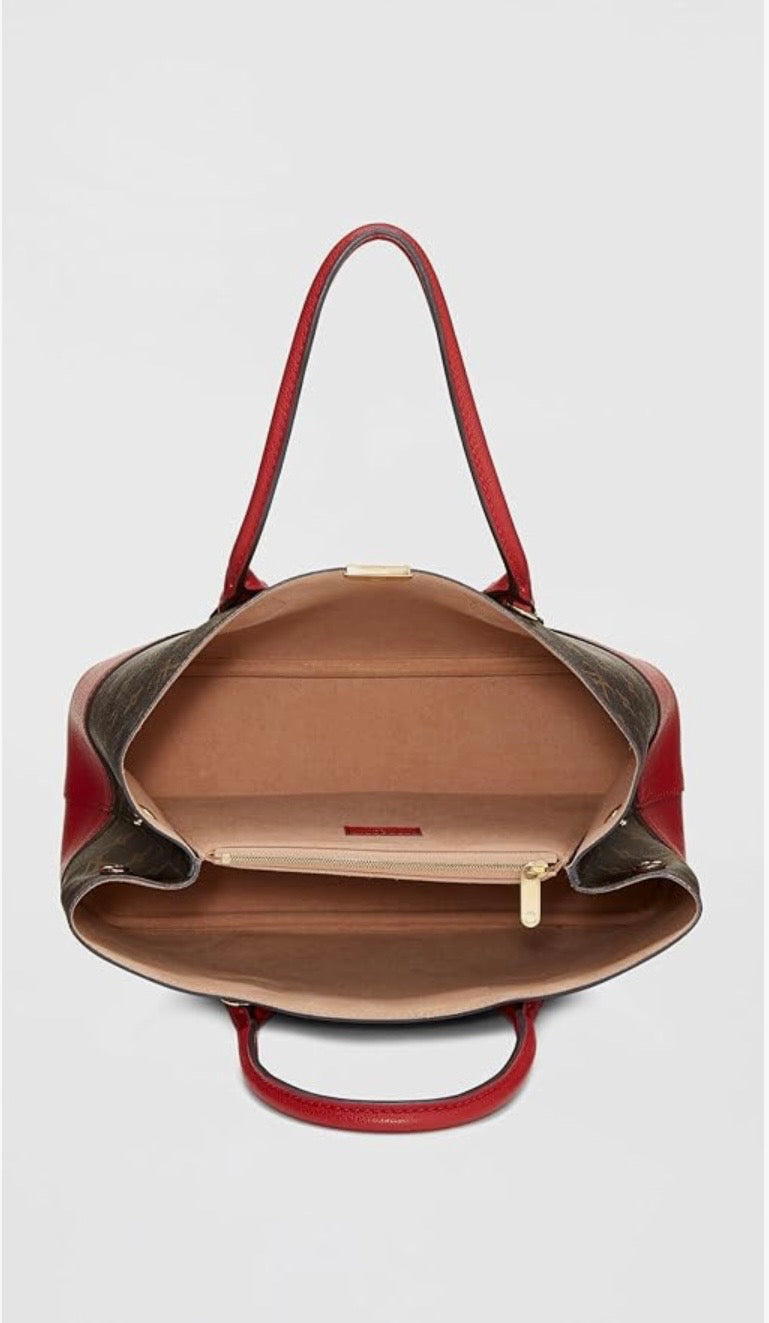 Louis Vuitton Deauville Handbag Brown