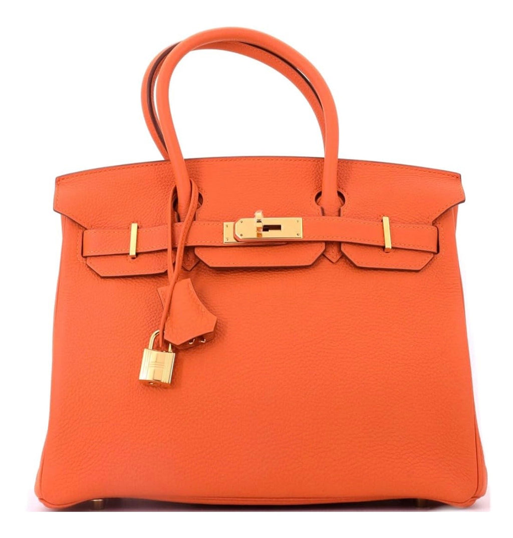 Birkin Handbag Orange Togo with Gold Hardware 30, Orange