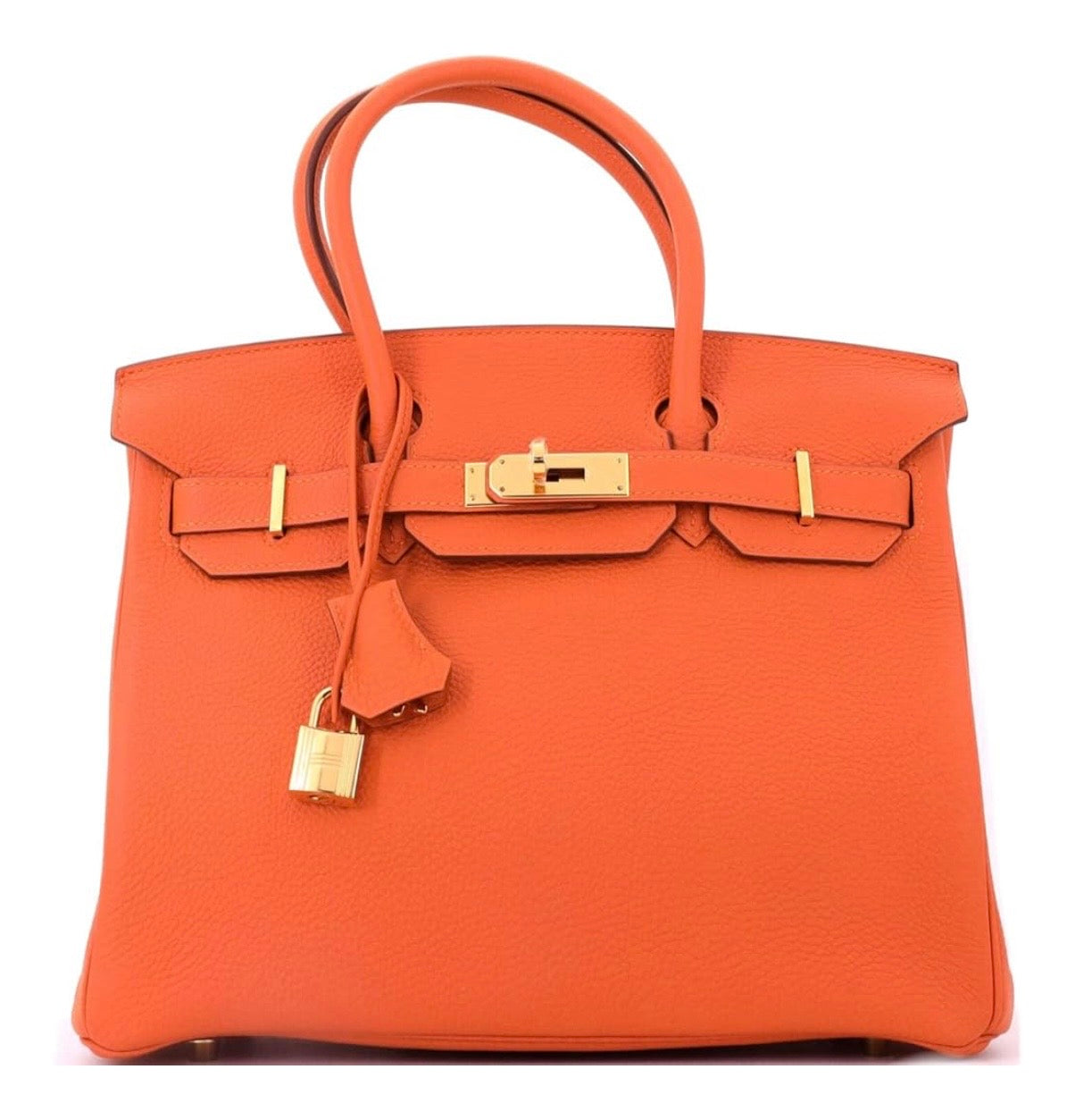 Birkin Handbag Orange Togo with Gold Hardware 30, Orange