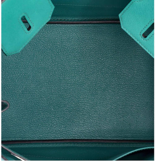 Hermes Birkin Blue Epsom With Palladium Hardware 30