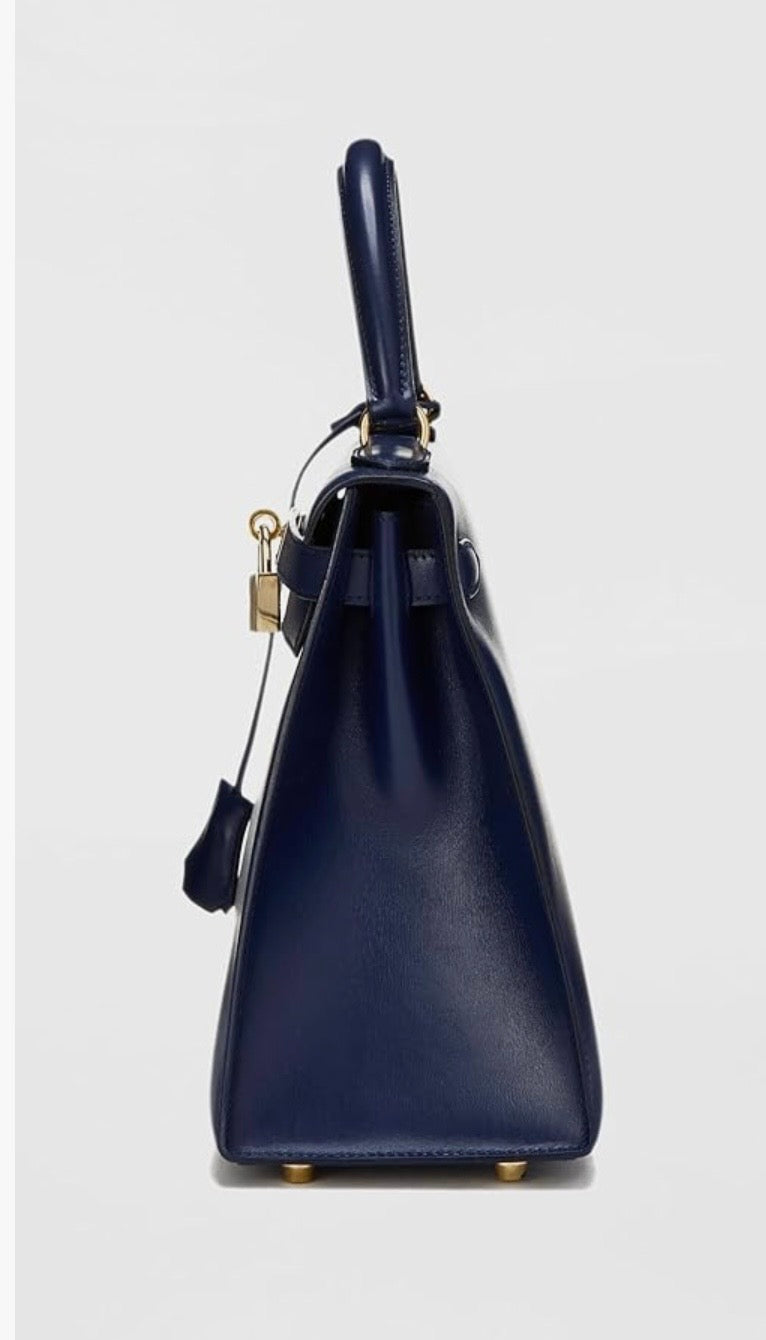 Hermes Blue Box Kelly 28 Satchel