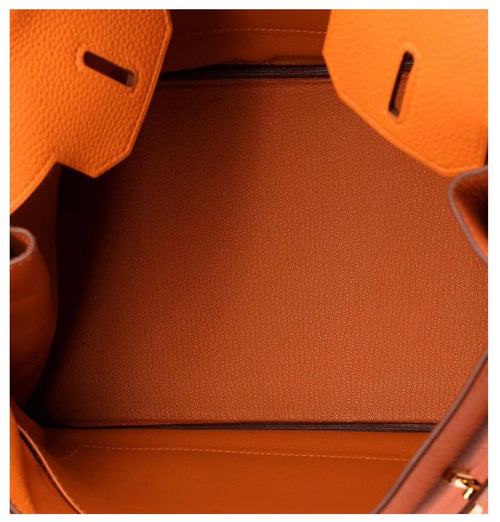Birkin Handbag Orange Togo with Gold Hardware 30, Orange