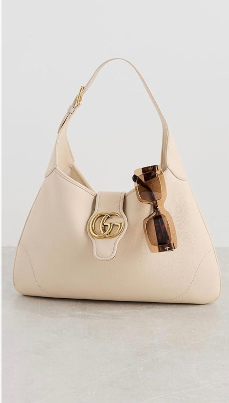 Gucci Beige Leather Aphrodite Shoulder Bag